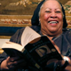 Toni Morrison with her 1977 novel Song of Solomon on Sept. 21, 2012, in Paris
PATRICK KOVARIK/AFP/GettyImages